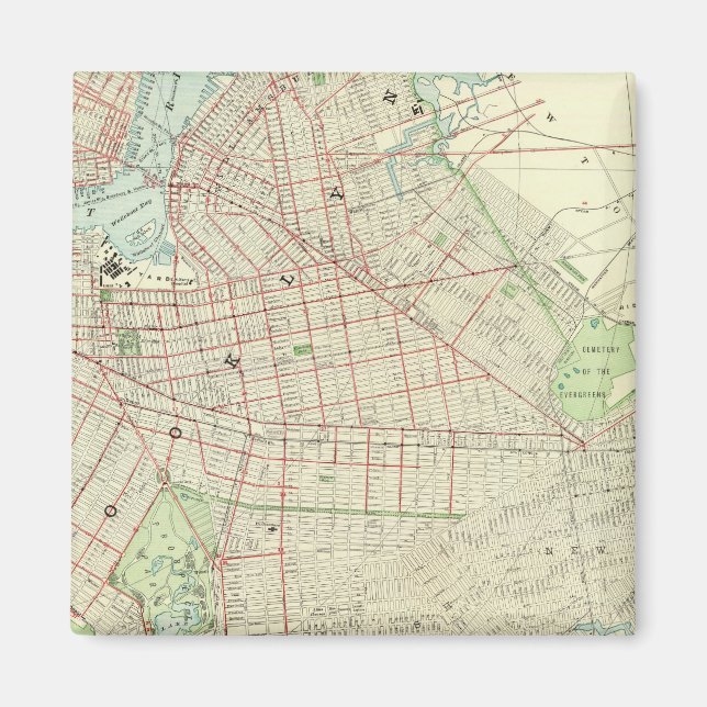 Imán Brooklyn y sus alrededores (Frente)