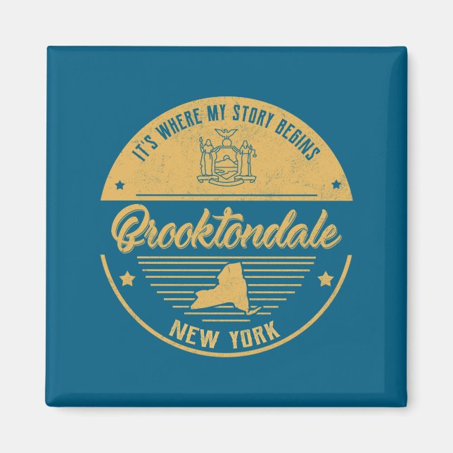 Imán Brooktondale New York Its Where My Story Begins  (Frente)