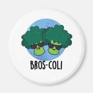 Imán Bros-coli Funny Veggie Broccoli Pun