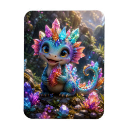 Imán Brote de Cristal – Arte de Fantasía de Dragón de C