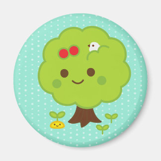 Imán Brotes de árbol verde