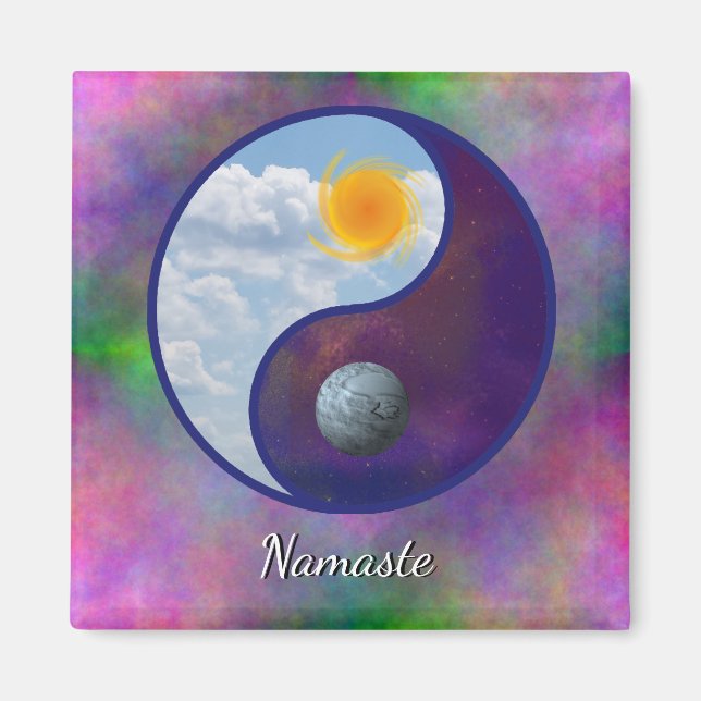 Imán Brother Sun, Sister Moon Namaste Magnet (Frente)