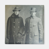 Brothers Dapper Brothers in Overcoats RPPC Foto de