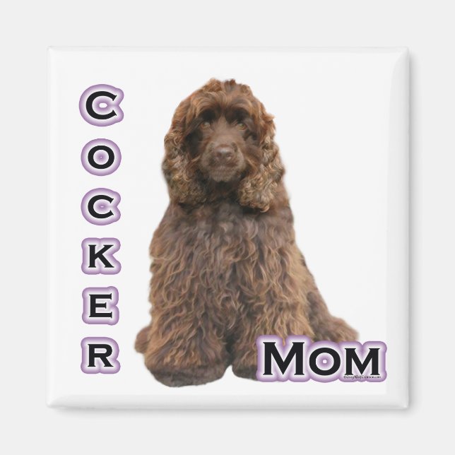 Imán Brown Cocker Spaniel Mom 4 - Magnet (Frente)