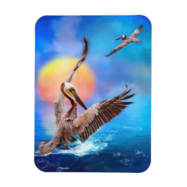 Imán Brown Pelicans SUN KISSED ISLAND