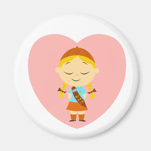 Imán Brownie del girl scout - Blonde