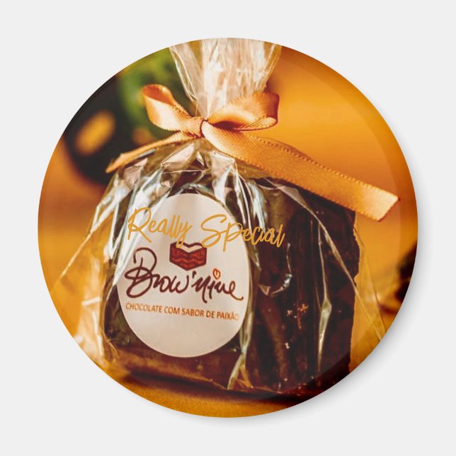 Imán Brownie Round Magnet (Frente)
