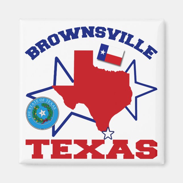 Imán Brownsville, Texas (Frente)