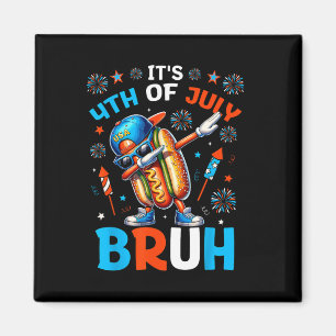 Imán Bruh 4 De Julio Niños Hotdog Gracioso Cuarto De