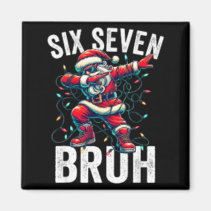 Imán Bruh 67 Seis Siete Santa Dabbing Navidad Meme Niño