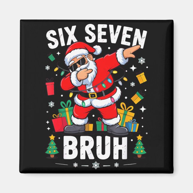 Imán Bruh 67 Six Seven Santa Dabbing Christmas  (Frente)