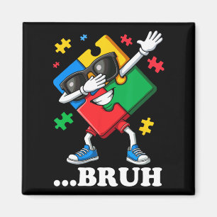 Imán Bruh Dabbing Puzzle Funny Niños Autismo masculino