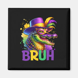 Imán Bruh Mardi Gras Adolescentes Chicos Niños Lagarto
