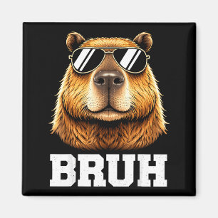 Imán Bruh meme de capybara divertido energía de capybar