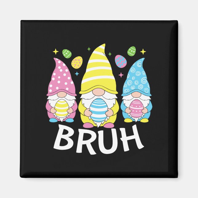 Imán Bruh Meme Easter Day Diez Gracioso Conejo Huevos G (Frente)