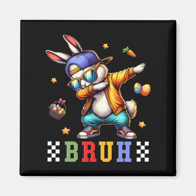 Imán Bruh Meme Easter Day Gracioso Bunny Eggys Adolesce (Frente)