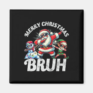 Imán Bruh Meme Santa Dabbing A Través De Los Navidades