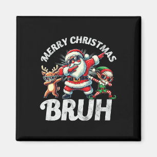 Imán Bruh Meme Santa Dabbing A Través De Los Navidades