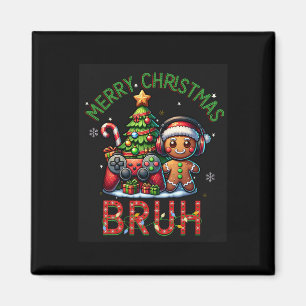 Imán Bruh Navidades Juego de Video Gamer Feliz Navidad 