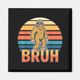 Imán Bruh Pie Grande Sasquatch Divertido Retro