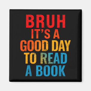 Imán Bruh un buen día para leer un libro lectura genial