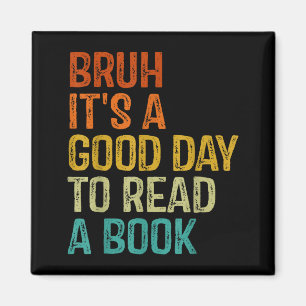 Imán Bruh un buen día para leer un libro lectura genial