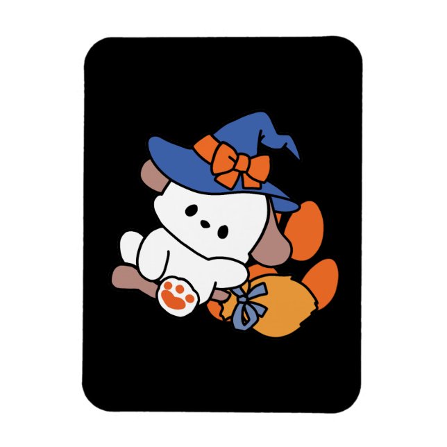 Imán Bruja atractiva en entrenamiento - Perro de Hallow (Vertical)