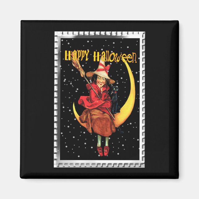 Imán Bruja de Halloween (Frente)