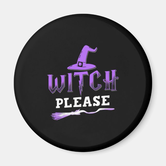 Imán Bruja de Halloween (Frente)