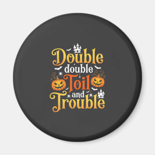Imán Bruja de Halloween Doble Doble Trabajo y Problema