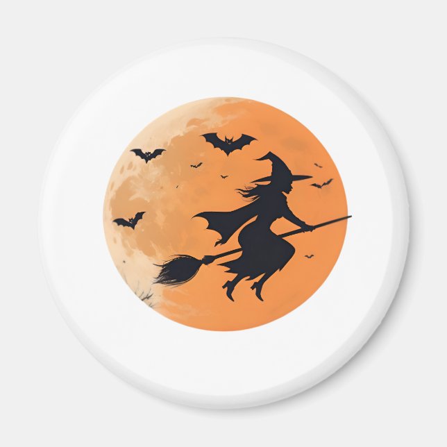 Imán Bruja de medianoche en el cielo (Frente)