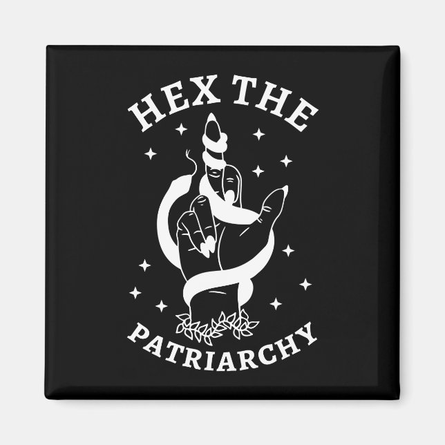Imán Bruja feminista - Hex El Patriarcado III (Frente)
