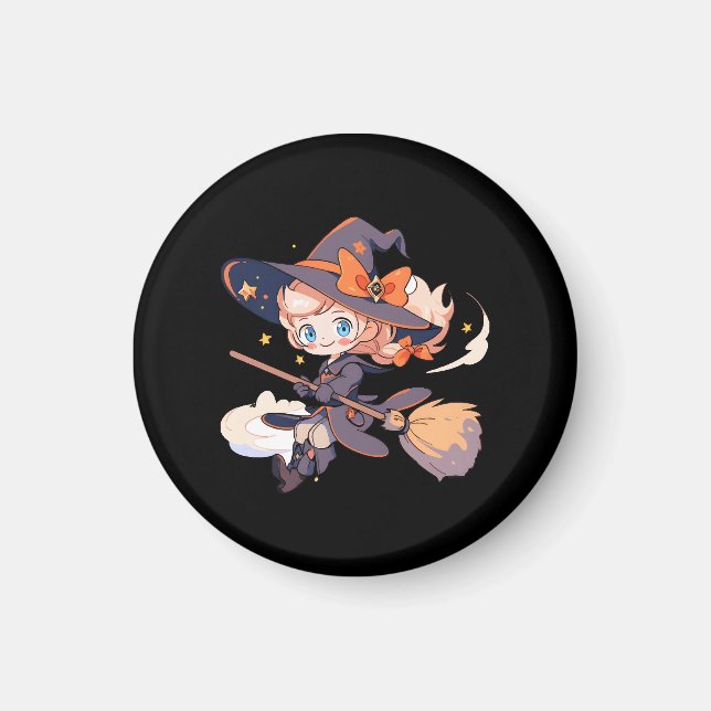 Imán Bruja Halloween (Frente)
