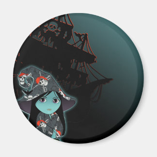 Imán Bruja Lil' en traje pirata