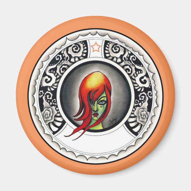 Imán Bruja verde (Frente)