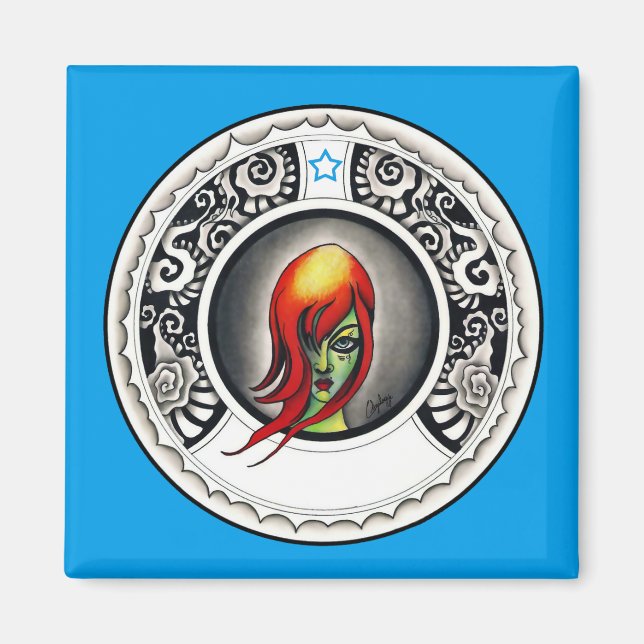 Imán Bruja verde (Frente)