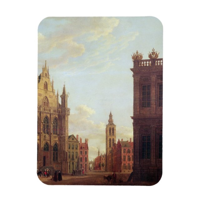 Imán Brujas, 1824 (aceite en el panel) (Vertical)