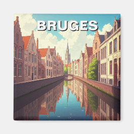 Imán Brujas Bélgica Travel Souvenir