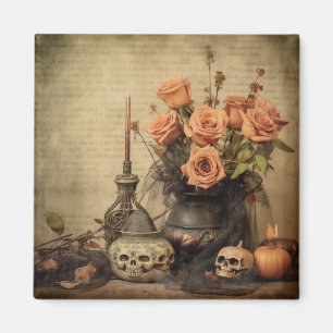 Imán Brujería de Halloween vintage (4)