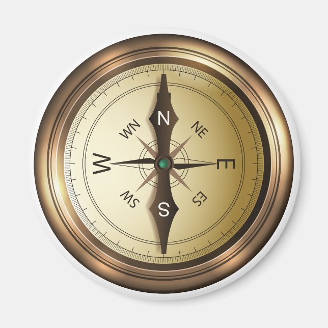 Imán brújula noreste oeste (Frente)