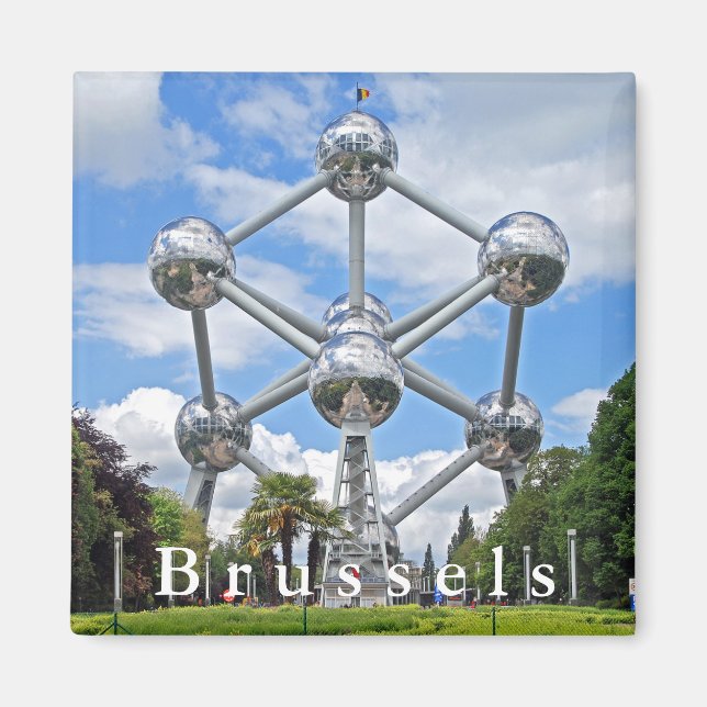 Imán Bruselas. Atomium. (Frente)