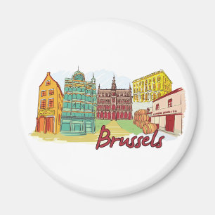 Imán Bruselas, ciudad famosa de Bélgica