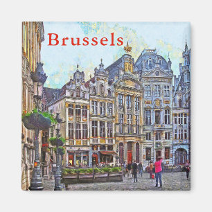 Imán Bruselas. Gran plaza.