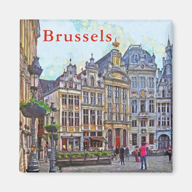Imán Bruselas. Gran plaza. (Frente)