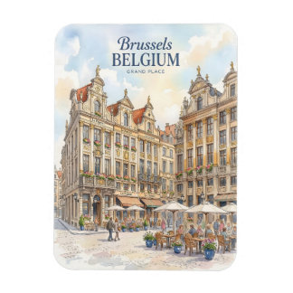 Imán Bruselas Grand Place Histórico