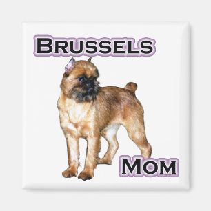 Imán Bruselas Griffon Mom; Mamá de Brussels Griffon
