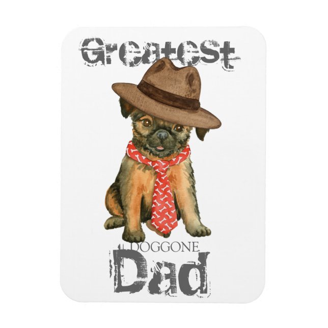 Imán Brussels Griffon Dad Magnet (Vertical)