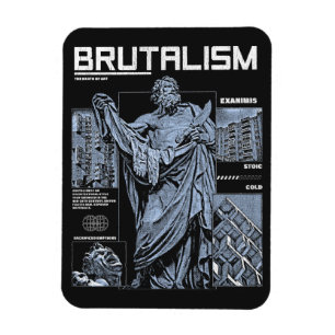 Imán Brutalismo - Diseño Brutal de Calzado