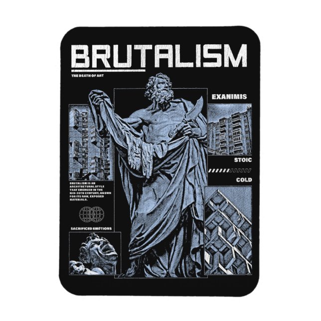 Imán Brutalismo - Diseño Brutal de Calzado (Vertical)