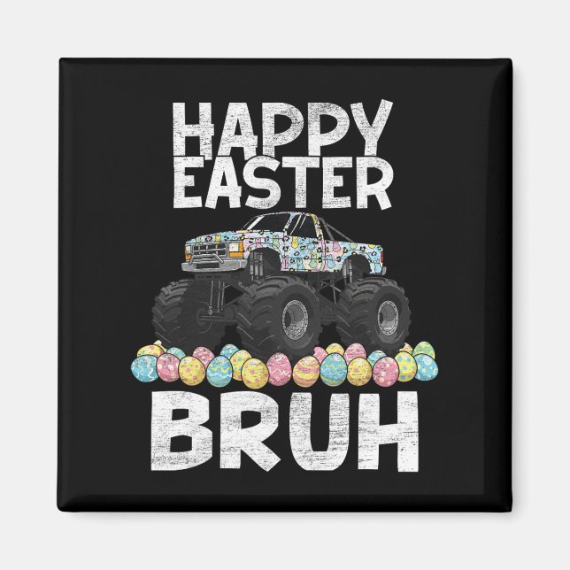 Imán Bruto Conejo de Pascua Conejo Conejo Feliz Monstru (Frente)